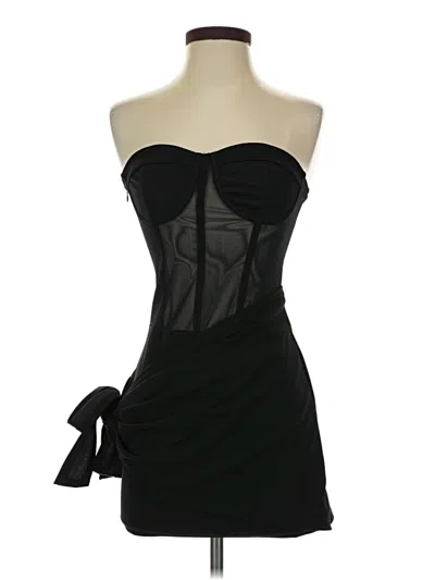 Pre-owned Cider Sleeveless Top Black Strapless Neckline Tops