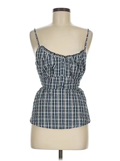 Pre-owned Cider Sleeveless Top Blue Square Neckline Tops