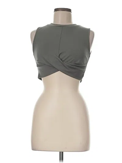 Pre-owned Cider Sleeveless Top Gray Strapless Neckline Tops