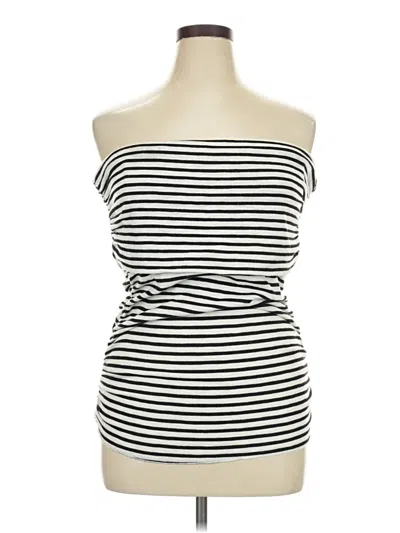 Pre-owned Cider Sleeveless Top Ivory Strapless Neckline Tops In White