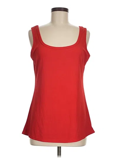 Pre-owned Cider Sleeveless Top Red Scoop Neck Tops