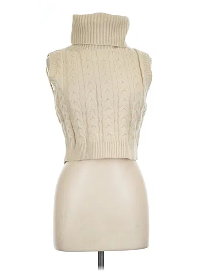 Pre-owned Cider Sweater Vest In White