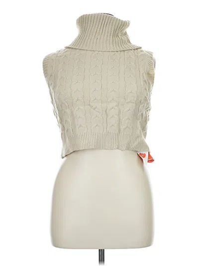 Pre-owned Cider Sweater Vest In White