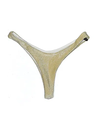 Pre-owned Cider Swimsuit Bottoms In Gold