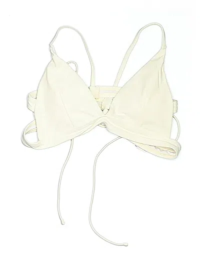 Pre-owned Cider Swimsuit Top Ivory Swimwear