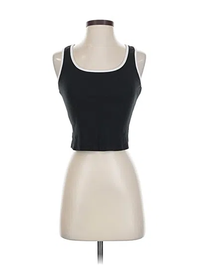 Pre-owned Cider Tank Top Black Halter Neckline Tops