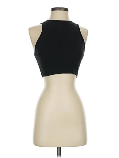 Pre-owned Cider Tank Top Black Halter Neckline Tops