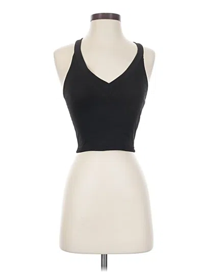Pre-owned Cider Tank Top Black Halter Neckline Tops