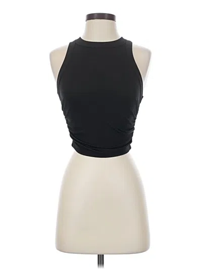 Pre-owned Cider Tank Top Black Halter Neckline Tops
