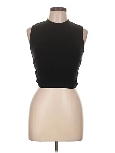 Pre-owned Cider Tank Top Black Halter Neckline Tops