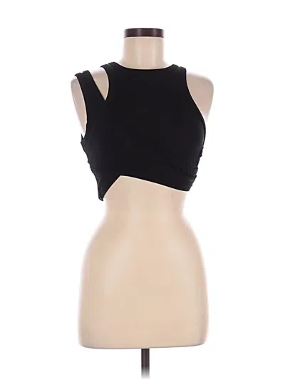 Pre-owned Cider Tank Top Black Halter Neckline Tops