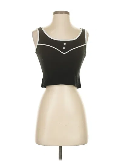 Pre-owned Cider Tank Top Black Strapless Neckline Tops