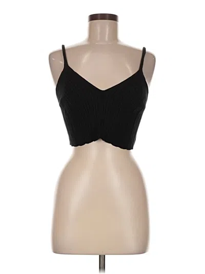 Pre-owned Cider Tank Top Black Sweetheart Neckline Tops