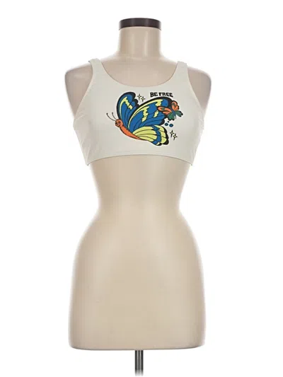 Pre-owned Cider Tank Top Ivory Halter Neckline Tops