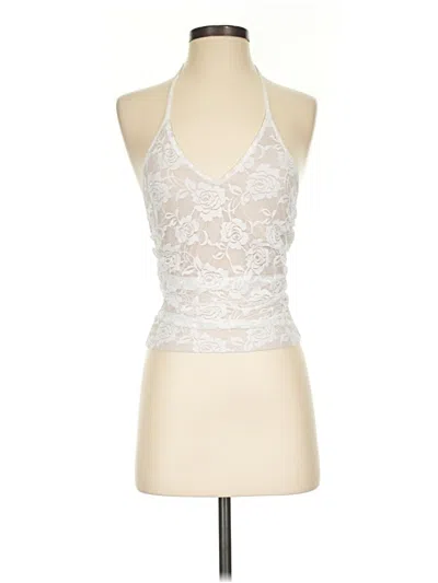 Cider Tank Top Ivory Halter Neckline Tops In Black