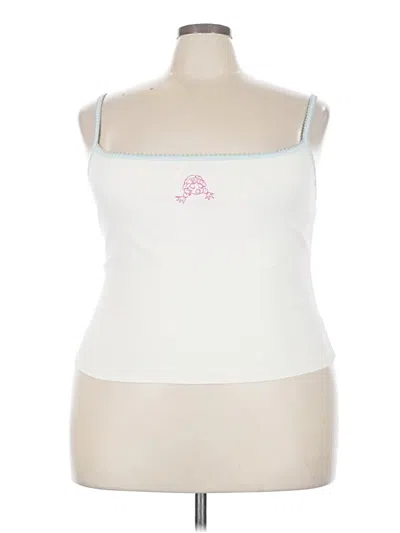 Pre-owned Cider Tank Top Ivory Strapless Neckline Tops In White