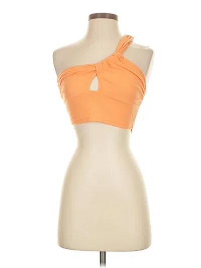 Pre-owned Cider Tank Top Orange Strapless Neckline Tops