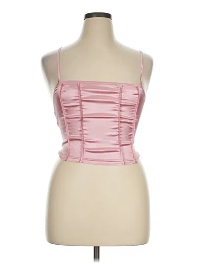 Cider Tank Top Pink Strapless Neckline Tops