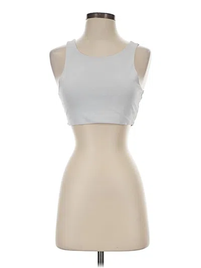 Pre-owned Cider Tank Top Silver Strapless Neckline Tops