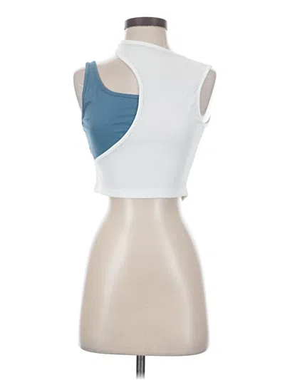 Pre-owned Cider Tank Top White Strapless Neckline Tops