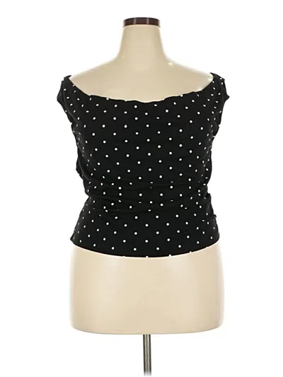 Pre-owned Cider Tube Top Black Strapless Neckline Tops