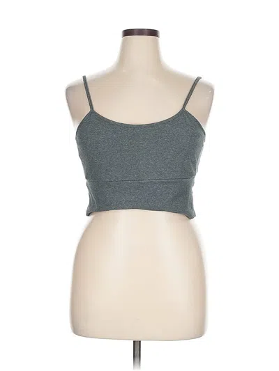 Pre-owned Cider Tube Top Gray Strapless Neckline Tops