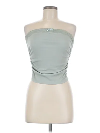 Pre-owned Cider Tube Top Green Strapless Neckline Tops