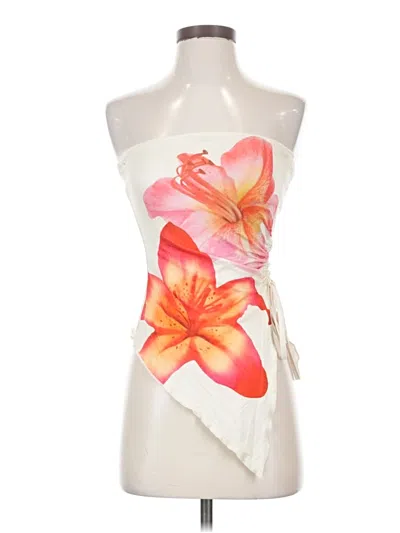 Pre-owned Cider Tube Top Ivory Strapless Neckline Tops