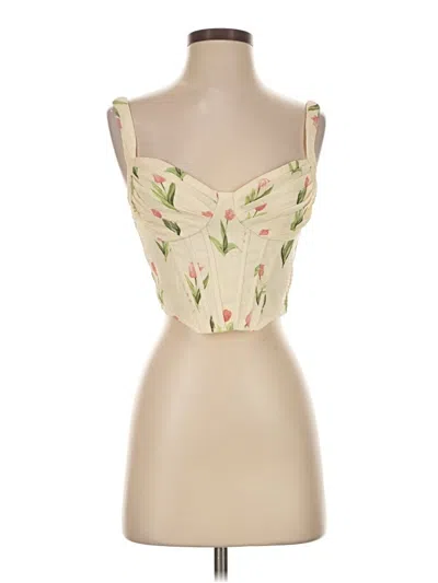 Pre-owned Cider Tube Top Ivory Strapless Neckline Tops