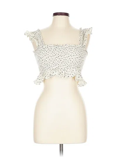 Pre-owned Cider Tube Top Ivory Sweetheart Neckline Tops In White