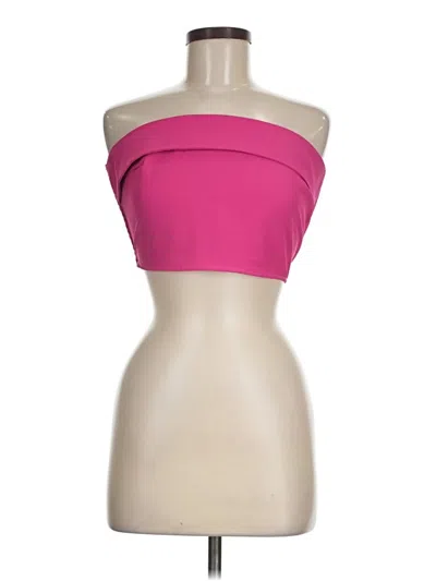 Pre-owned Cider Tube Top Pink Strapless Neckline Tops
