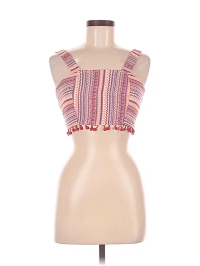 Pre-owned Cider Tube Top Pink Strapless Neckline Tops