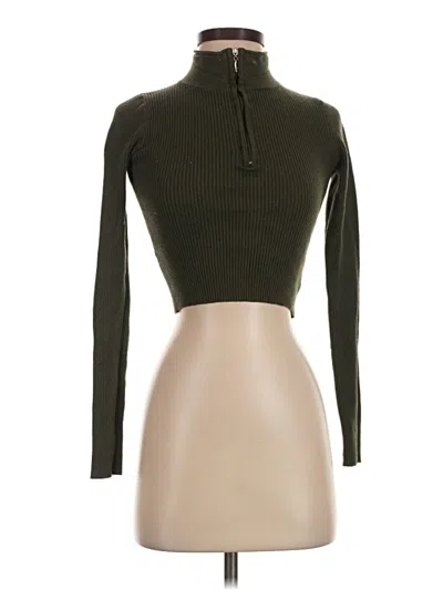 Pre-owned Cider Turtleneck Sweater In Green