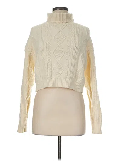 Pre-owned Cider Turtleneck Sweater In Ivory