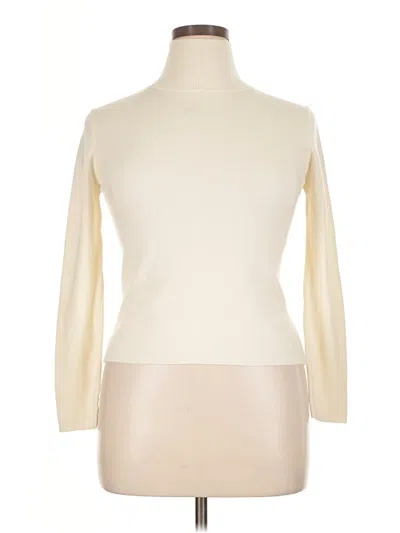 Pre-owned Cider Turtleneck Sweater In White