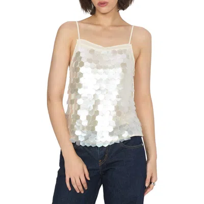 Ciebon Abra Sequin Camisole In White