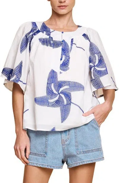 Ciebon Alexia Embroidery Top In White