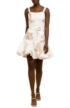 Ciebon Alivia Belted Fit & Flare Minidress