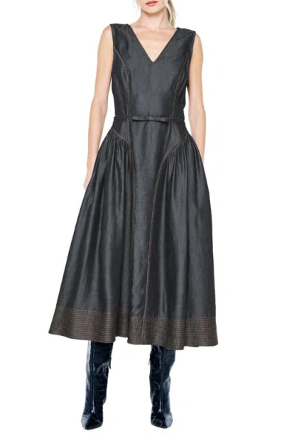 Ciebon Bruni Sleeveless Fit & Flare Dress In Black