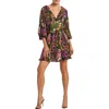Ciebon Candice Plissé Fit & Flare Dress In Multi