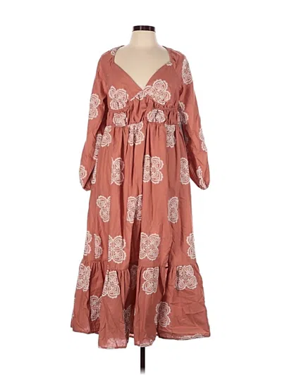 Pre-owned Ciebon Casual Dress In Brown