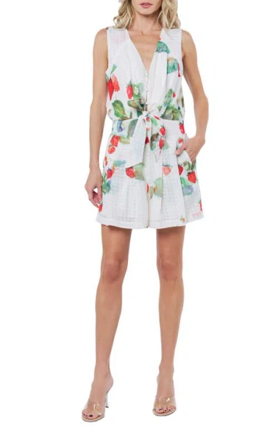 Ciebon Dale Strawberry Print Minidress In Multi