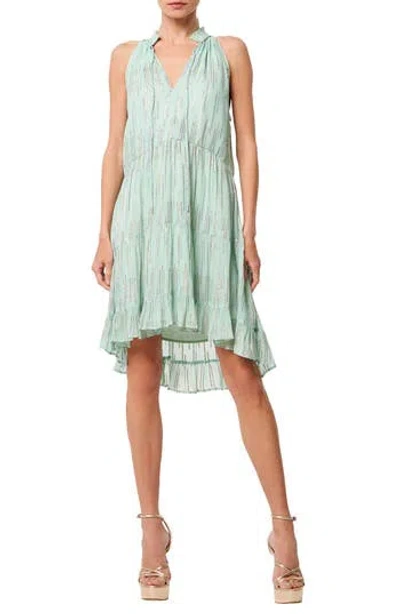 Ciebon Deirdre Metallic Print Minidress In Blue