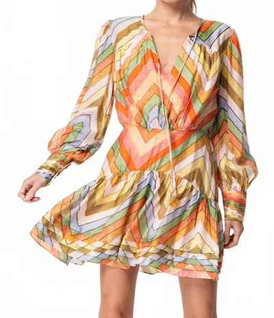 CIEBON EMERIE STRIPED MINI DRESS IN MULTI