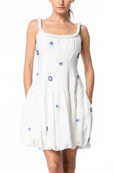 Ciebon Eros Beaded Mini Dress In White