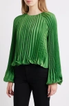 Ciebon Giulia Plissé Top In Green