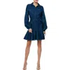 CIEBON CIEBON INA EMBROIDERED LONG SLEEVE COTTON SHIRTDRESS