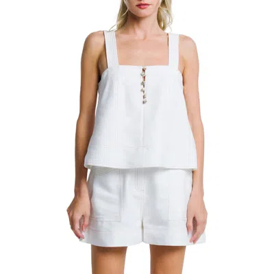 Ciebon Jaclyn Crop Tank In White