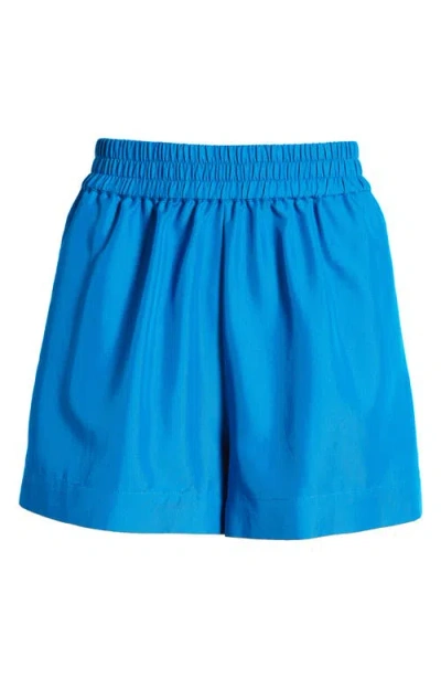 Ciebon Jeaye Smocked Waist Shorts In Blue