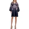 Ciebon Liana Placed Paisley Long Sleeve In Black